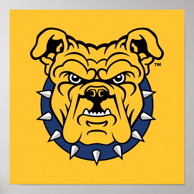 NCA&T Staat University | Bulldog Face Poster (Vorne)