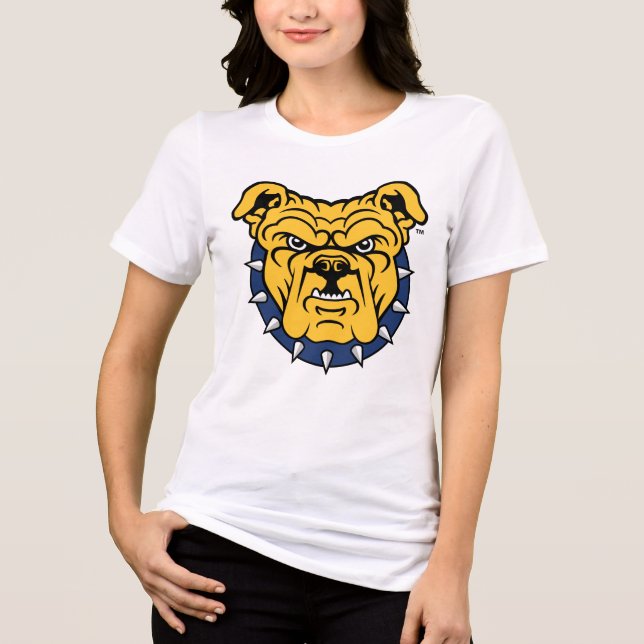 NCA&T Staat University | Bulldog Face Tri-Blend Shirt (Vorderseite)