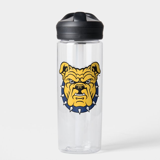 NCA&T Staat University | Bulldog Face Trinkflasche (Vorderseite)