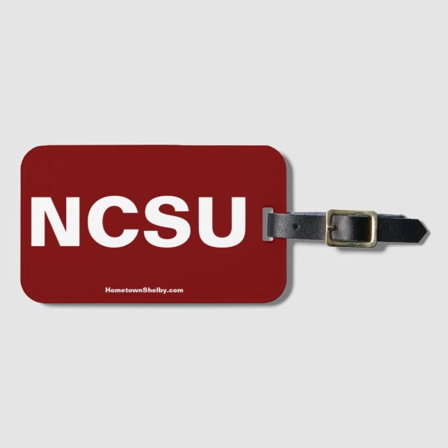 NCSU Bag Tag Gepäckanhänger (Vorderseite (Horizontal))