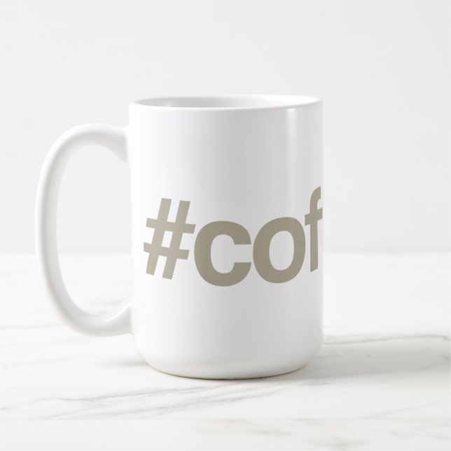 Nd für ES - #coffeelife Kaffee-Tasse Kaffeetasse (Links)