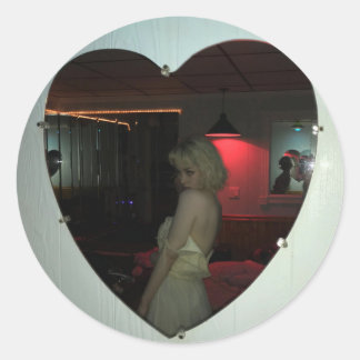 ND Heart Mirror Stickers