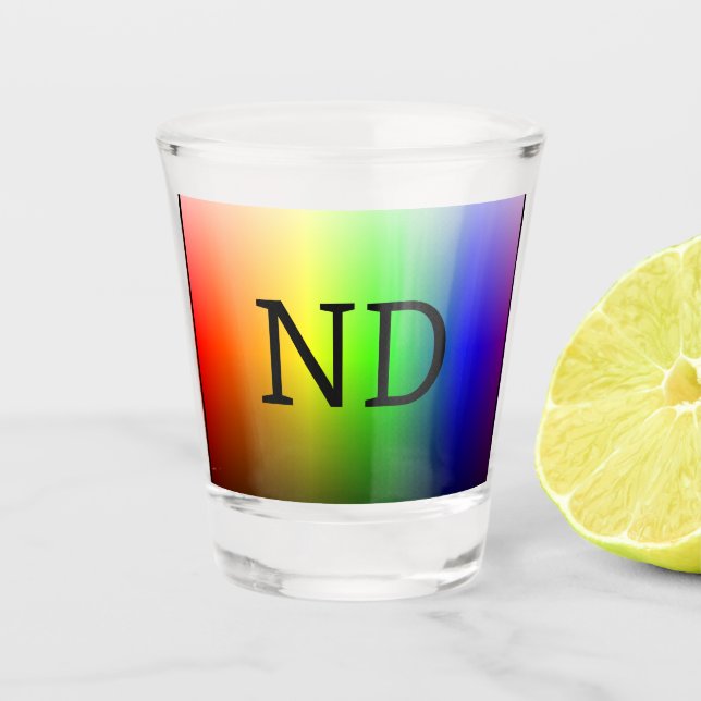 ND (NeuroDiverse) Schnapsglas (Vorderseite)