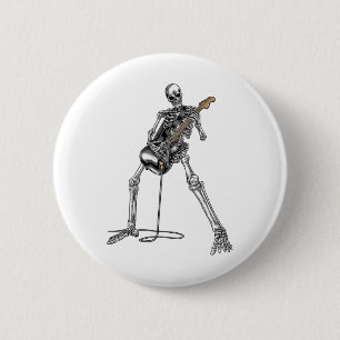 ND Rock and Roll Gitarre S für Männer und T-Shirt Button