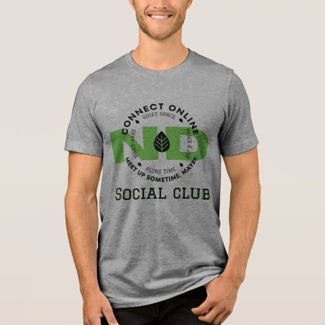 ND Social Club Tri-Blend Shirt (Vorderseite)