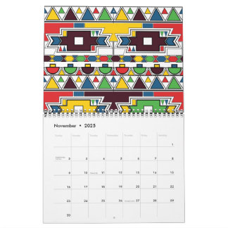 Ndebele Patterns: Ein Jahr lebendiger Tradition Kalender