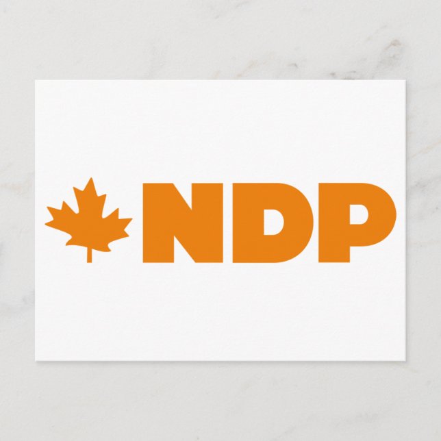 NDP-Logo Postkarte (Vorderseite)