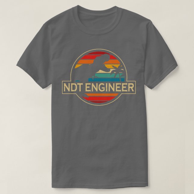 Ndt Engineer Dinosaurier T-Shirt (Design vorne)