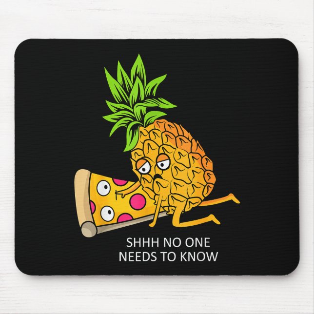 Ne Belongs On Zza Lover Funny Food Pun  Mousepad (Vorne)