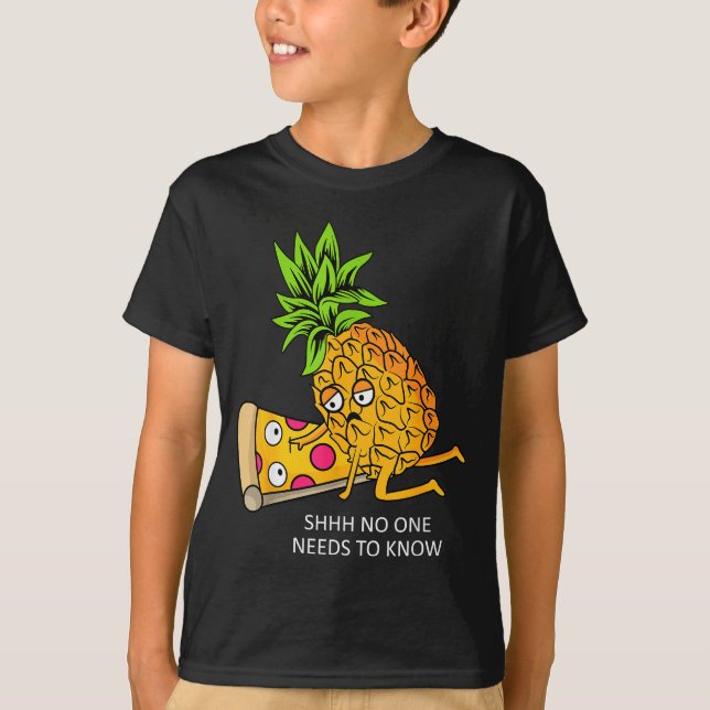 Ne Belongs On Zza Lover Funny Food Pun  T-Shirt (Vorderseite)