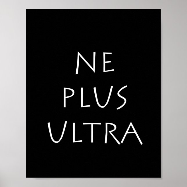 Ne Plus Ultra Poster (Vorne)