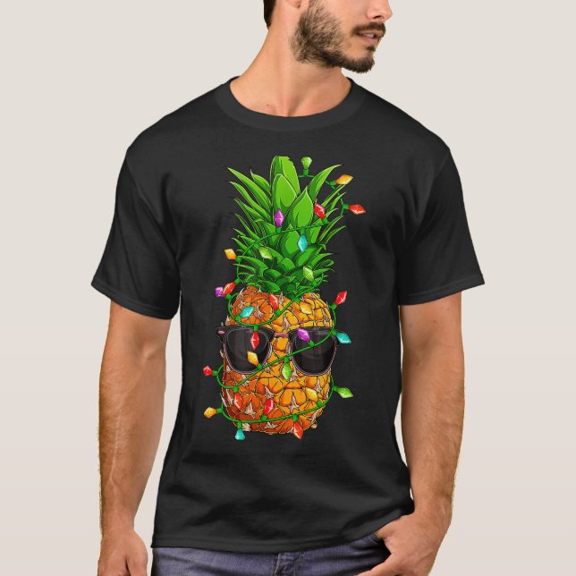 Ne Sungles Lights July Trocal Christmas Hawaiian  T-Shirt (Vorderseite)