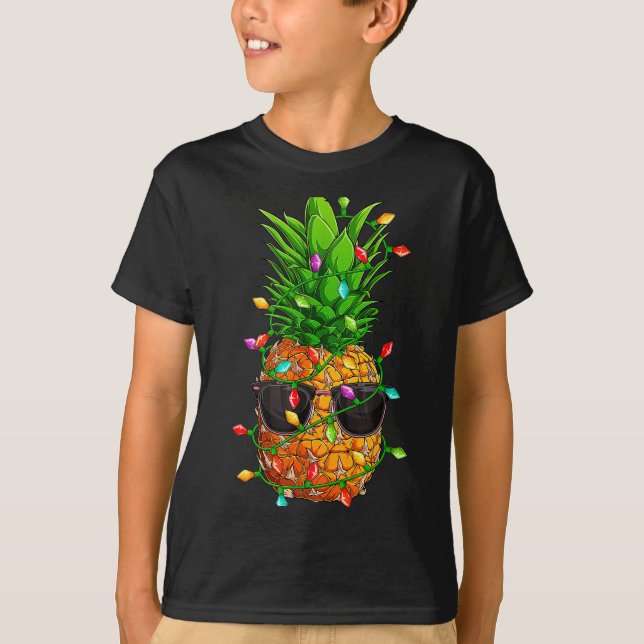 Ne Sungles Lights July Trocal Christmas Hawaiian  T-Shirt (Vorderseite)