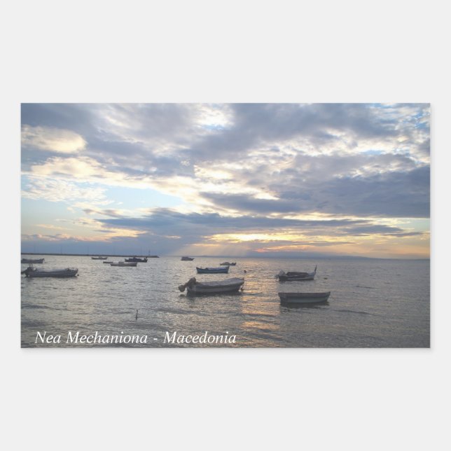 Nea Mechaniona - Mazedonien Rechteckiger Aufkleber (Vorderseite)