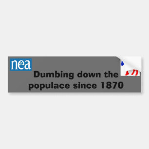 nea u. dnc, die hinunter den Bevölkerungsaufklebe Autoaufkleber