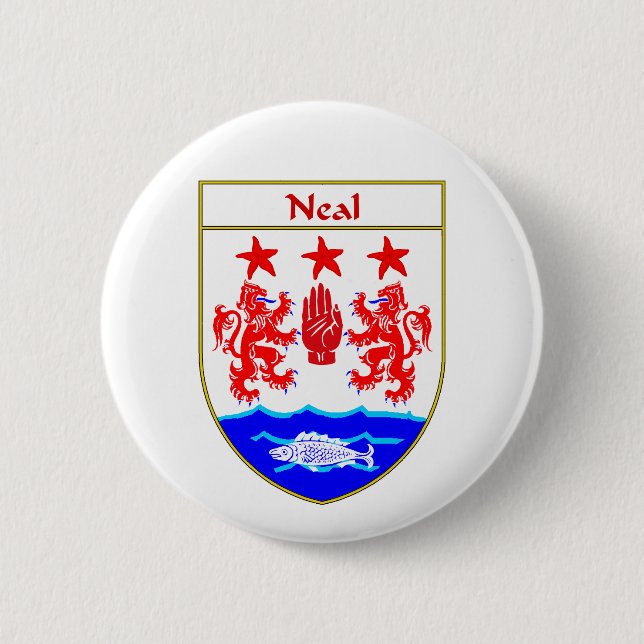 Neal-Wappen/Familienwappen Button (Vorderseite)