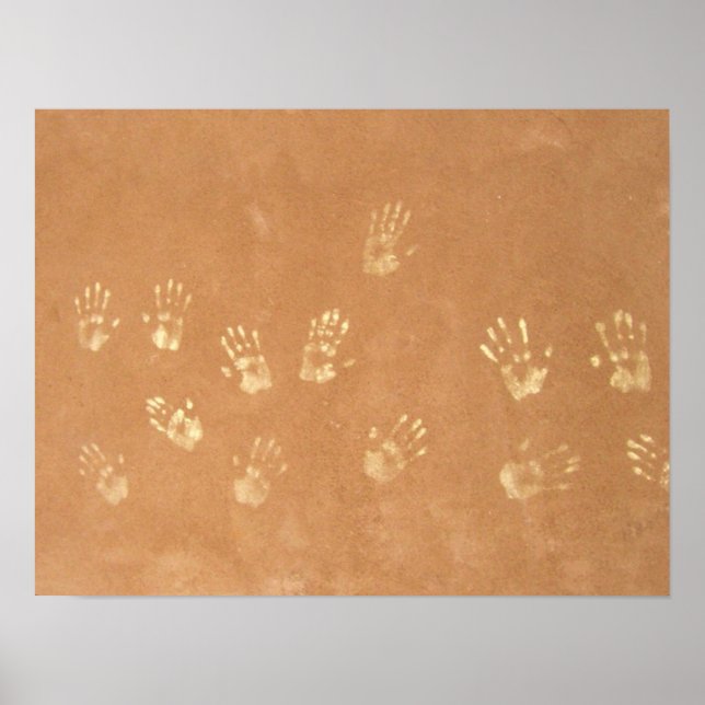 Neandertaler in Kalk Poster (Vorne)