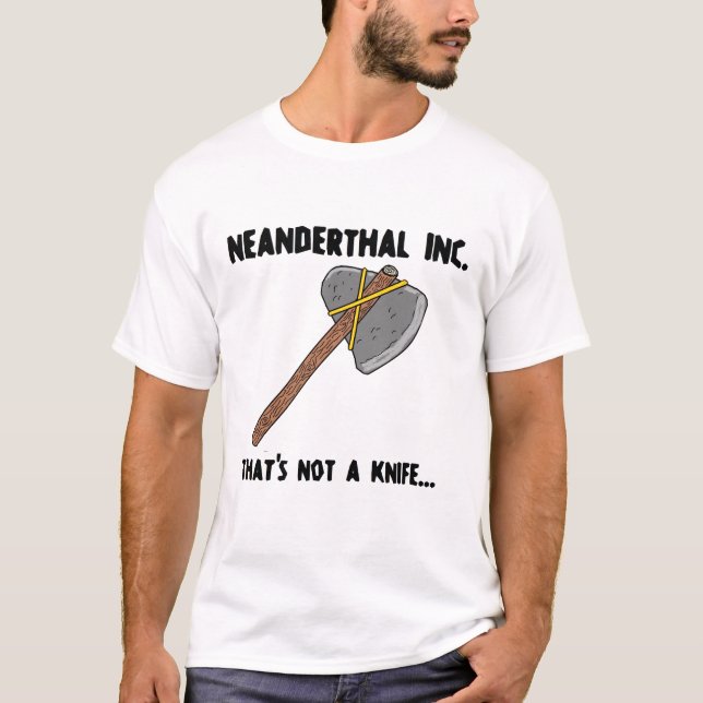 Neanderthal-Messer-T-Shirt T-Shirt (Vorderseite)