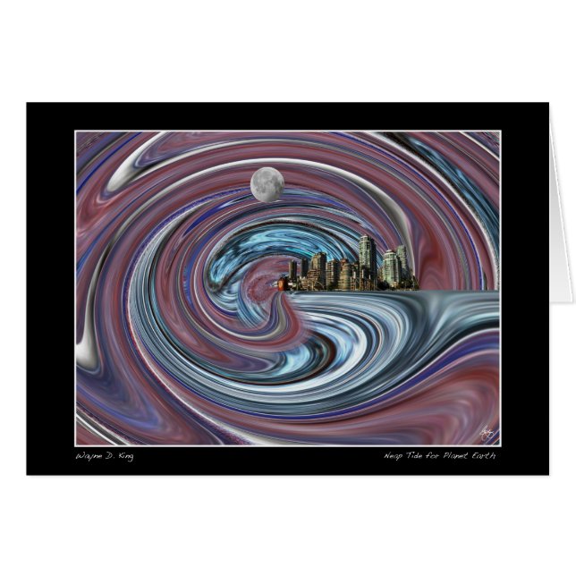 Neap Tide für den Planeten Erde (Vorderseite (Horizontal))