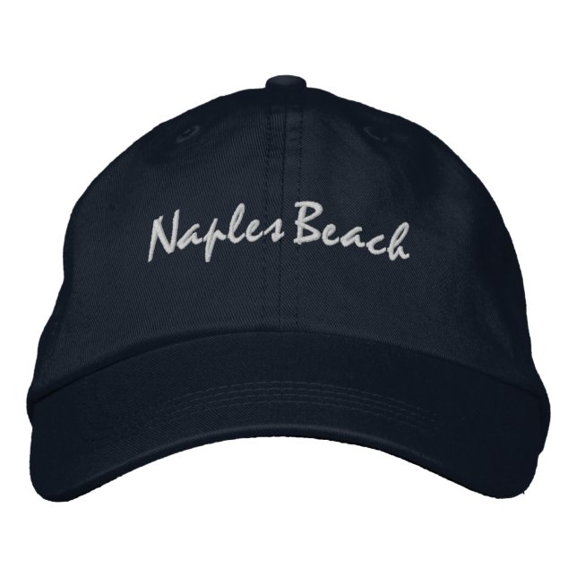 Neapel Beach Florida bestickt mit Baseballhut Bestickte Baseballkappe (Vorderseite)