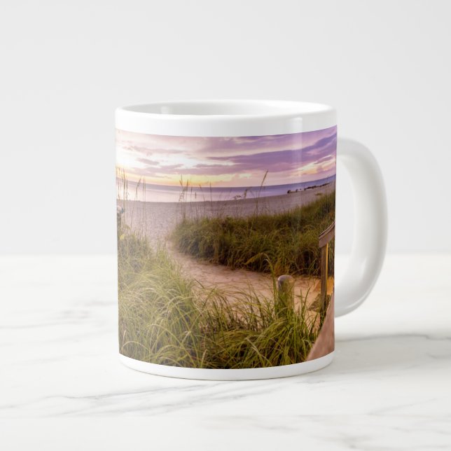 Neapel Beach Florida Jumbo-Tasse (Vorderseite Rechts)