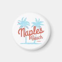 Neapel Beach Florida USA Vintag Korallenpalmen