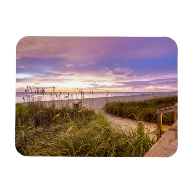 Neapel Beach Shore and Calm Ocean | Florida Magnet (Horizontal)