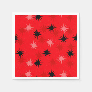 Neapel Cocktail Cocktail Napkins, Atomic Red Stern Serviette