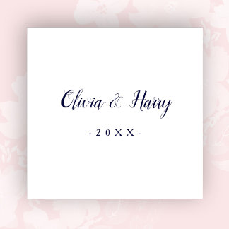 Neapel, ein modernes weißes Hochzeitspapier der Ma Serviette