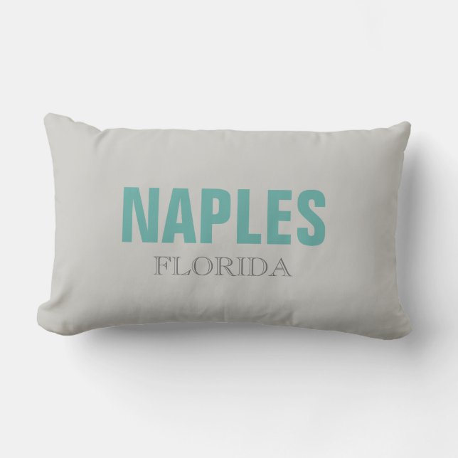 Neapel Florida Beach Throw Kissen (Vorderseite)