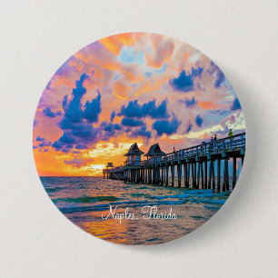 Neapel, Florida landschaftlich Button