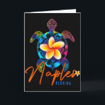 Neapel Florida Meeresschildkröte Tie Dye Tropische Karte<br><div class="desc">Neapel Florida Meeresschildkröte Tie Dye Tropischer Urlaub</div>