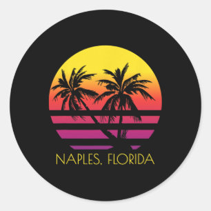 Neapel Florida Runder Aufkleber