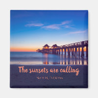Neapel, Florida Square Magnet