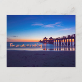 Neapel, Florida Sunset Postkarte