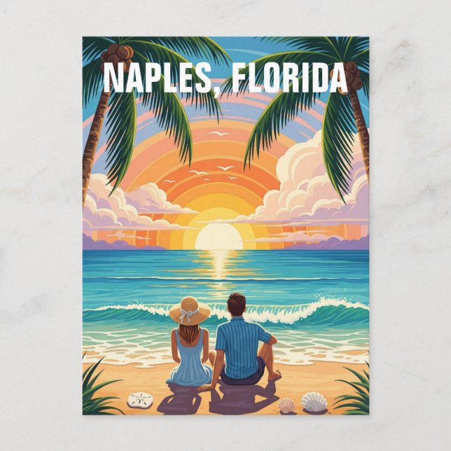 Neapel Florida Travel Postkarte (Vorderseite)