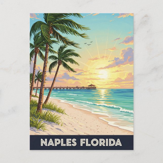 Neapel Florida Travel Postkarte (Vorderseite)