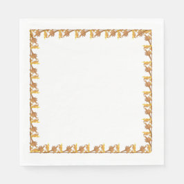 Neapel - Grenze zu den Blätter des Eisernen Golden Serviette