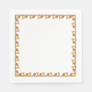 Neapel - Grenze zu den Blätter des Eisernen Golden Serviette