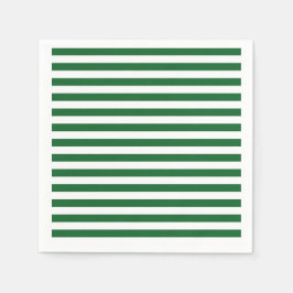 Neapel: Grüne und weiße Streifen Serviette
