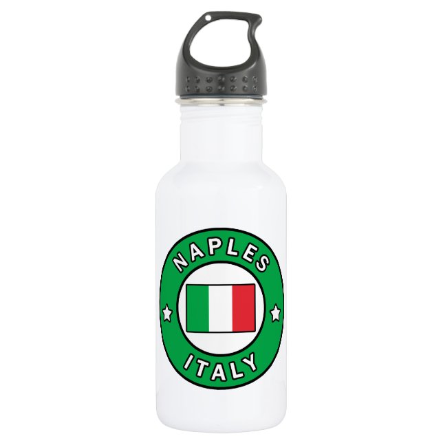 Neapel Italien Edelstahlflasche (Vorderseite)