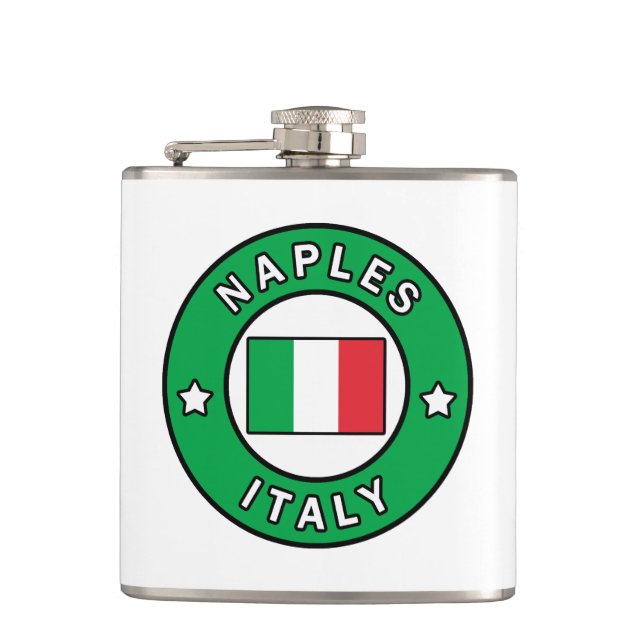 Neapel Italien Flachmann (Vorderseite)