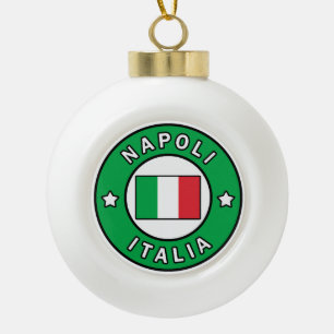 Neapel Italien Keramik Kugel-Ornament