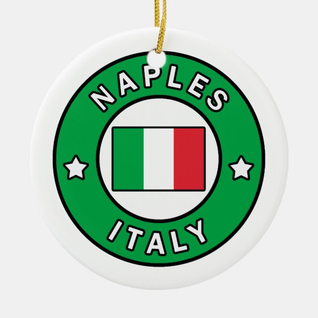 Neapel Italien Keramik Ornament (Vorne)