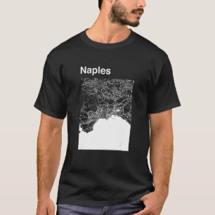Neapel Italien Klassische Stadtkarte Grafik T-Shirt