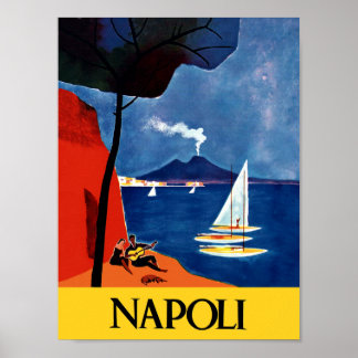 Neapel, Italien Reiseplakat Poster