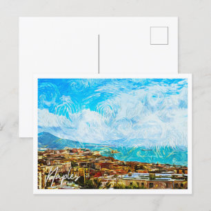 Neapel Italien Schöne Öllandschaft Postkarte