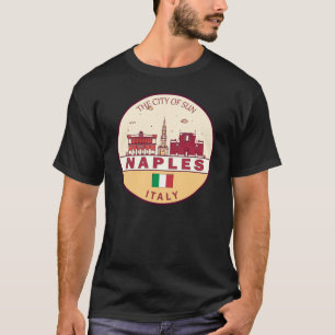 Neapel Italien Skyline Emblem T-Shirt
