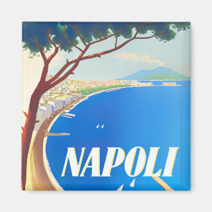 Neapel Italien Vintage-Reise Magnet