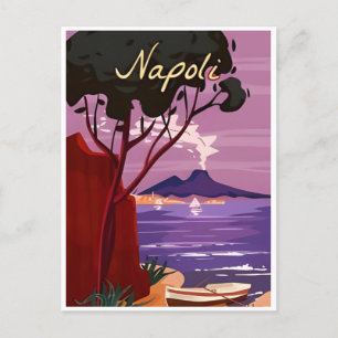 Neapel, Italien Vintage Reise Neapel italienisch e Postkarte